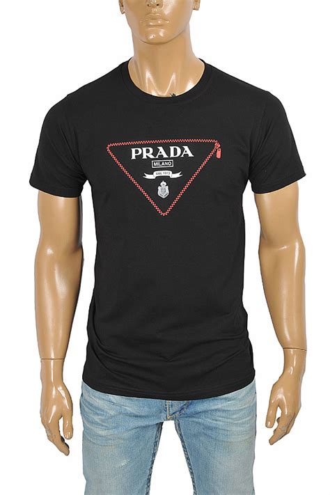 prada t shirt sale|Prada shirt men price.